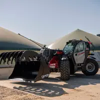 Le chargeur télescopique MLT 850-145 V+ de Manitou reçoit en option deux caméras donnant une vision à 360 degrés.