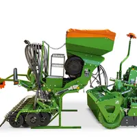 Le combiné de semis pneumatique Centaya 3000 Special d'Amazone peut s'associer à différentes herses rotatives (KE 02, KG et KX).