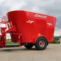Le bol mélangeur Solomix 2 3600 VLL-B de Trioliet affiche une hauteur de 3,45 m et une largeur de 2,97 m.