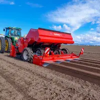 <p>La planteuse à godets Dewulf CP 42 en interrang de 90 cm est désormais compatible avec le système de gestion indépendante de la profondeur de trava
