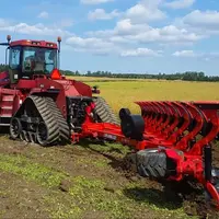 Charrue portée 10 corps Arados Fontan + Case IH Quadtrac STX 450