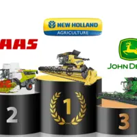 En 2022, New Holland a immatriculé le plus grand nombre de moissonneuses-batteuses en France.