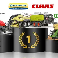 Claas et New Holland se partagent la première place avec 21 % de part de marché chacun.