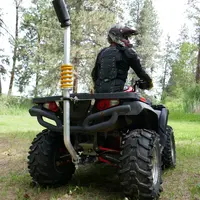 Le système de protection Quadbar se fixe en deux points sur le quad.
