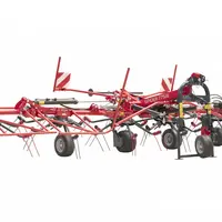 La faneuse Sip Spider 775l6 dispose de 6 toupies de 1,70 m de diamètre chacune.