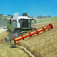 La moissonneuse-batteuse Claas Trion 540 Montana 4 adopte un moteur Cummins L9 de 354 ch. Elle corrige les dévers jusqu'à 32 %.