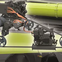 Claas étudie l'hybridation des motorisations des moissonneuses-batteuses. Les batteries électriques viennent en complément du moteur diesel en cas de