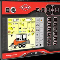 Le terminal Isobus VTI 60 de Kuhn est doté d’un écran tactile de 5,7 pouces associé à 12 touches.