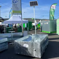 Le bac à eau multi-espèces de la société CNMS existe en version avec alimentation solaire.
