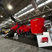 Le système de coupe des mélangeuses automotrices Triotrac X de Trioliet est capable de désiler des tas d'ensilage mesurant jusqu'à 8 m de haut.