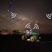 Tracteur avec connexion satellite