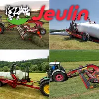 Depuis février 2024, Jeulin est le distributeur exclusif des enrubanneuses en continu, des remorques autochargeuses de bottes et des andaineurs à tapi