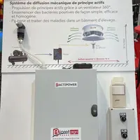 Le système Bactipower de Bioret Agri diffuse des bactéries sous forme de poudre à l'aide d'un ventilateur.
