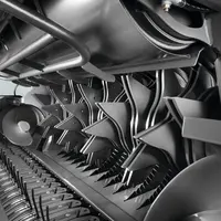 Les rotors de coupe se démarquent par le nombre et la disposition des rangées de dents.