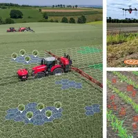 Pulvérisateurs porté et traîné Kverneland en pulvérisation ultralocalisée et drone en vol