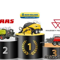 New Holland, Claas et Massey Ferguson immatriculent près de 3 presses à balles carrées sur 5.