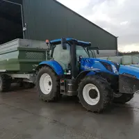 Tracteur New Holland T6.180 Methane Power avec remorque