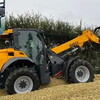 Chargeuse articulée Dieci Agri Pivot T70 sur tas d'ensilage chez Guillaume Bataille