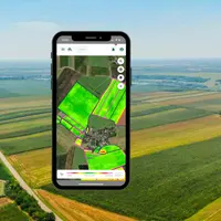 Ecran de téléphone affichant l'application mobile Spotifarm