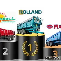 Podium immatriculations 2024 de bennes monocoques agricoles et TP