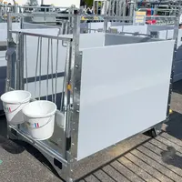 Box à veau roulant de Cosnet avec porte-seaux exposé au Space 2024