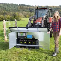 Boîtier de protection Patura déplacé avec un tracteur New Holland