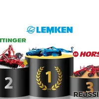 Podium avec déchaumeurs à disques indépendants Pöttinger, Lemken et Horsch