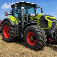 Claas Axion 8 avec déchaumeur à dents Horsch