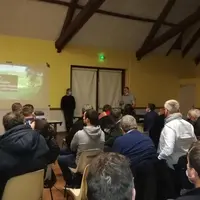 Emmanuel Bernard, Président de la FDSEA de la Nièvre, Président de la section bovine d’Interbev et Vice-Président de la FNB, accompagné de Christophe