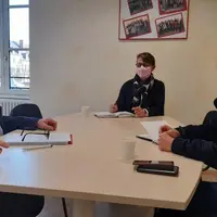 De gauche à droite : Patrice Bonnin, président de la Chambre d’agriculture de l’Allier, Christine Lemaire, vice-présidente et Madame la Colonelle Isab