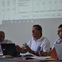 De gauche à droite : Michel Lacoste, Alain Plan, directeur du Criel Alpes Massif central et Jean-Claude Rabany.
