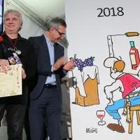 Deligne est l’illustrateur de la Ficelle® 2018. Il a été intronisé aux sons des voix de la Confrérie des Compagnons de La Ficelle® de Saint-Pourçain :