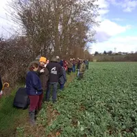 Les participants à cette journée ont visité l’exploitation d’Hubert Degrange, à Lusigny.