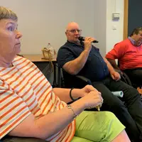 De gauche à droite : Christine Besnard Collin, Pascal Servier et Jean-Claude Darlet, représentant des Chambres d’agriculture d’Auvergne-Rhône-Alpes.