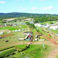 Le site de 120 ha vu de la grande roue...