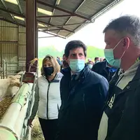 Julien Denormandie à l’occasion d’une visite de terrain en Auvergne