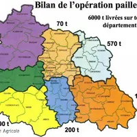 Répartition de l'opération sur l'ensemble du département
