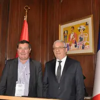 Jacques Chazalet et l'Ambassadeur Turc en France