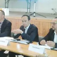 Aux côtés de Jérôme Aubert (à gauche) et de Rémy Broncy, administrateur Sodiaal (à droite), Jorge Boucas, directeur général a présenté le plan stratég