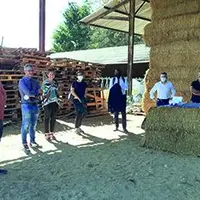 De droite à gauche : Denis Guérin, Tony Bernard, Etienne Kalalo, Manuelle Dupuy (DDT 63), Sabine Tholoniat,
Stéphane Roddier et Quentin Baumont.