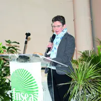 Sabine Tholoniat, présidente de la FNSEA du Puy-de-Dôme.