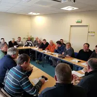Les membres de la section productions végétales sont venus
nombreux.