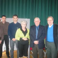 De gauche à droite : Jean-Louis Vela, responsable du service collectivités de la Safer, Bruno Pitot, conseiller foncier, Lilian Chaunion, directeur d’