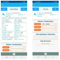 L’application smartphone facilite le travail de pointage, phase clé du plan de sélection.