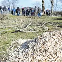 Le lycée expérimente la valorisation en plaquette litière du bois issu de l’entretien des haies de l’exploitation agricole.