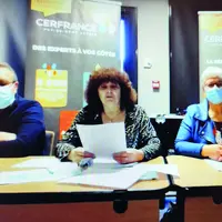 Autour de Michelle Delsuc, Serge Barse, trésorier, et Isabelle Derossis, secrétaire.