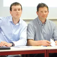 De gauche à droite : Frédéric Pelisse, président du SR Auvergne et Denis Bastard-Rosset, nouveau président de la fédération Auvergne-Rhône-Alpes et pr