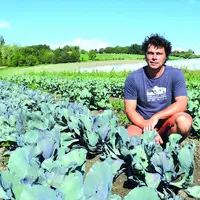 Nathanaël Jacquart, maraîcher bio à Luzillat attend beaucoup du salon pour répondre à certaines impasses matériels.