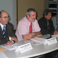 Gérard Greliche, administrateur, président de la Sucrerie Bourdon, Jean-Luc Flaugère, président de Coop de France Rhône Alpes Auvergne et Michel Delsu