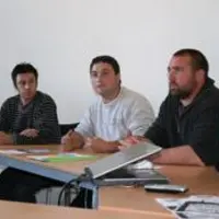 De gauche à droite : Julien Fau (JA Cantal), Régis Desbordes (JA Haute-Vienne), Michel Queille (JA Massif central), Raphaël Fabre (JA Puy-de-Dôme) et